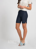 Agnes & Dora™ Pixie Short Dark Knit Denim
