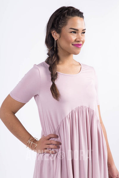 Agnes & Dora™ Muse Top in Pale Mauve