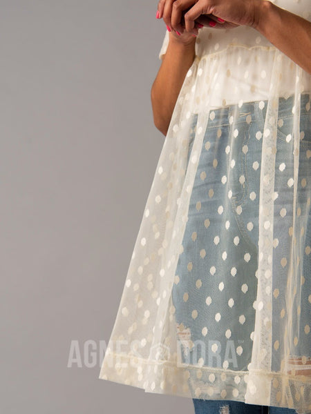agnes and dora mesh dress Agnes & Dora Short Mesh Easy Dress Black Dot Shop Agnes & Dora with Briana