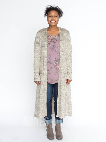 Agnes & Dora™ Duster Mocha and Black Smooth
