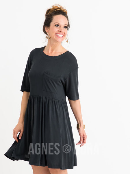 Agnes Dora Modern Tunic Dress Black Shop Agnes Dora with Briana