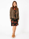 Agnes & Dora™ Peplum Jacket Olive