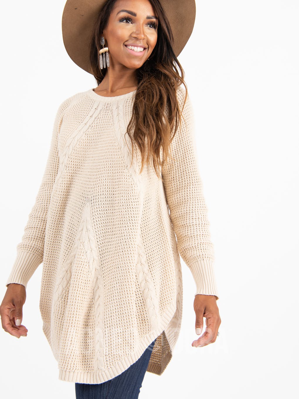 Agnes Dora Cable Pullover Cream Shop Agnes Dora with Briana