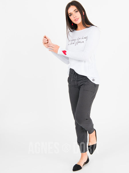 Agnes & Dora™ Graphic Tee Heart on Sleeve